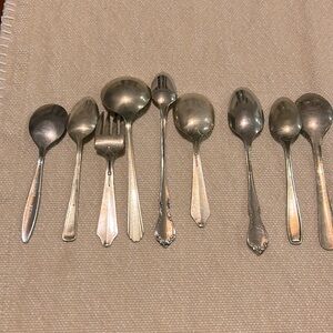 Demitasse spoons and fork